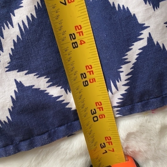 Tizzie Blue & White Tunic Top/Shirt Size Med - Picture 12 of 14